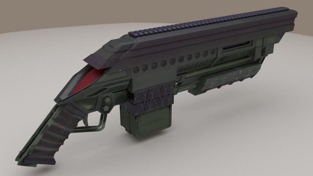 Painted Sci Fi Weapon preview image 1
